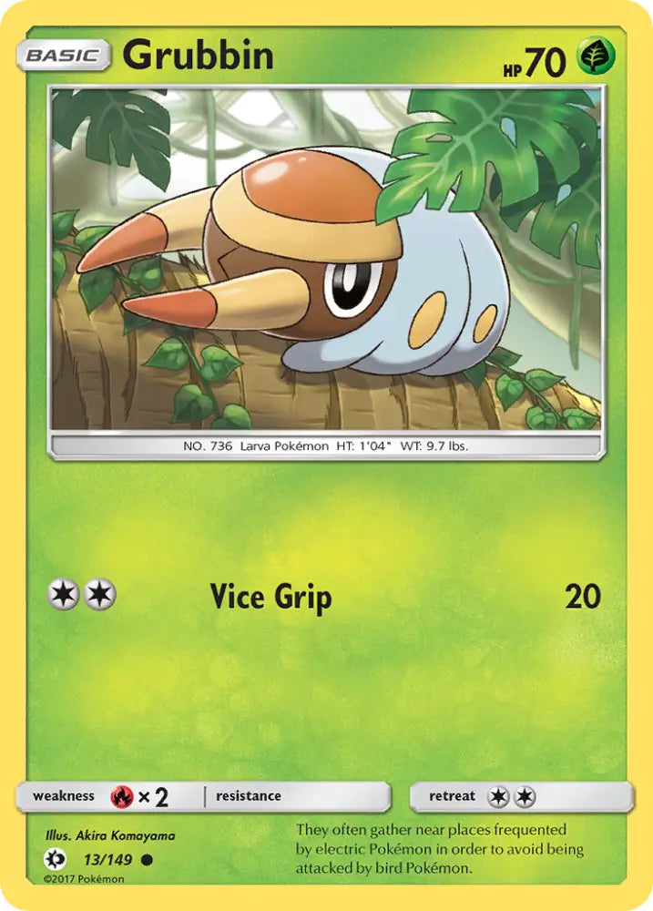 Grubbin (13/149) [Sun & Moon: Base Set] - Pokemon Single