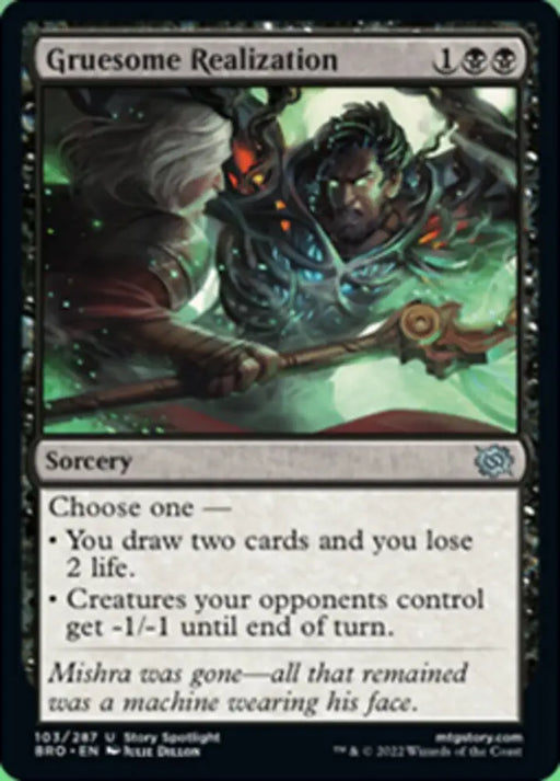 Gruesome Realization [The Brothers’ War] - MTG Single
