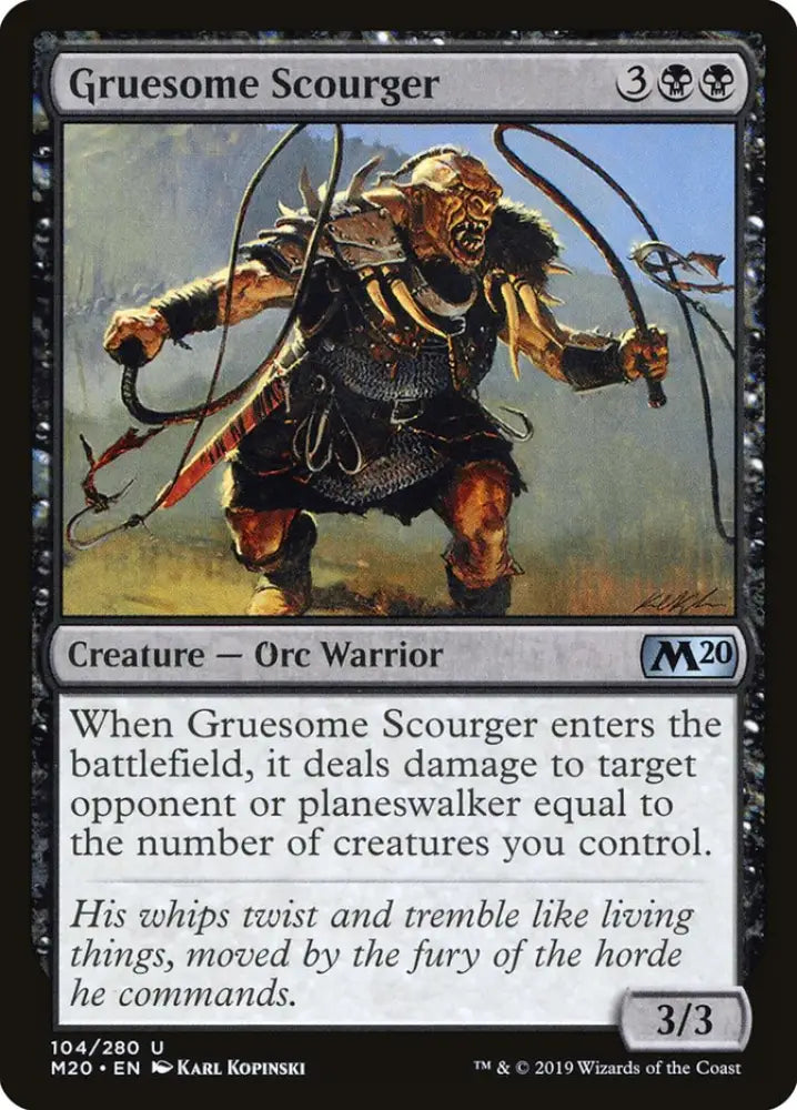 Gruesome Scourger [Core Set 2020] - MTG Single