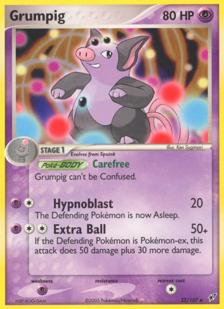 Grumpig (32/107) [EX: Deoxys] - Pokemon Single