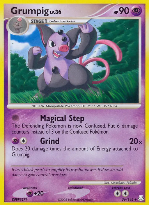 Grumpig (56/146) [Diamond & Pearl: Legends Awakened] - Pokemon Single