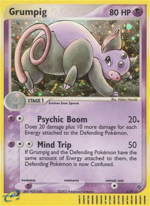 Grumpig (6/97) [EX: Dragon] - Pokemon Single