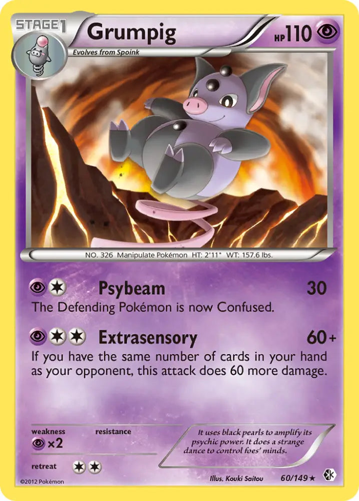 Grumpig (60/149) [Black & White: Boundaries Crossed] - Pokemon Single