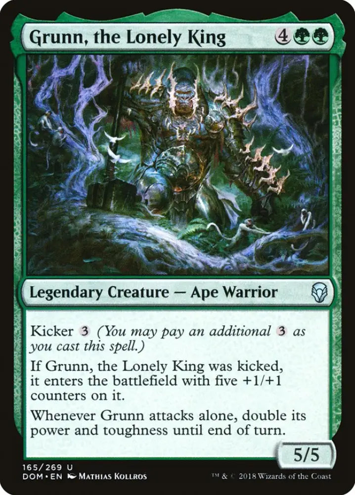 Grunn the Lonely King [Dominaria] - MTG Single