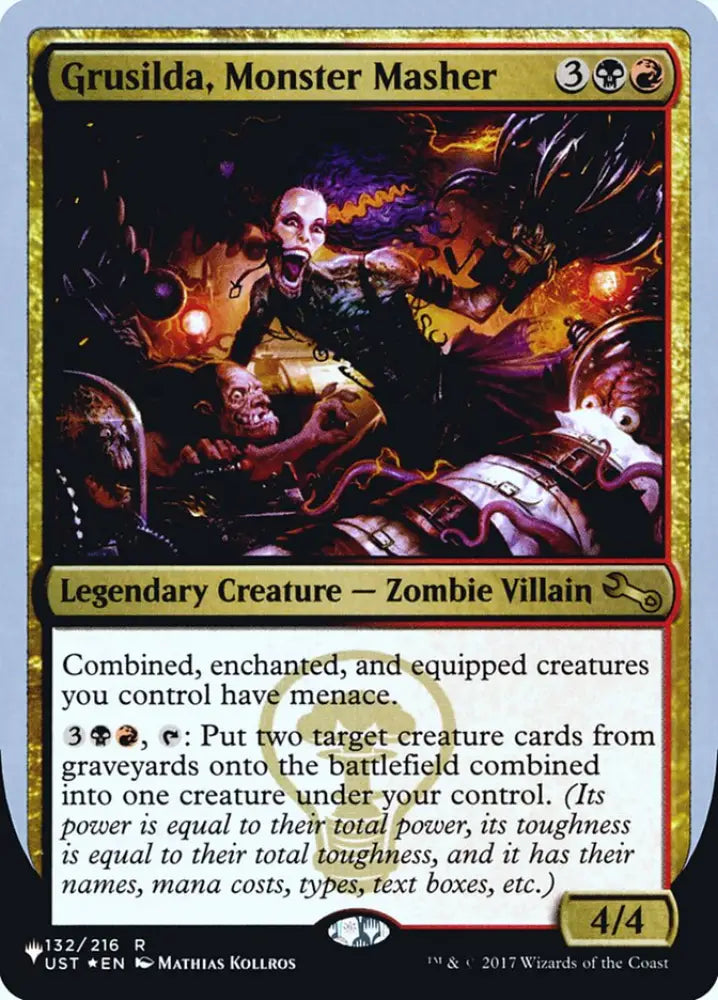 Grusilda Monster Masher (Unfinity Foil Edition) [The List] - MTG Single