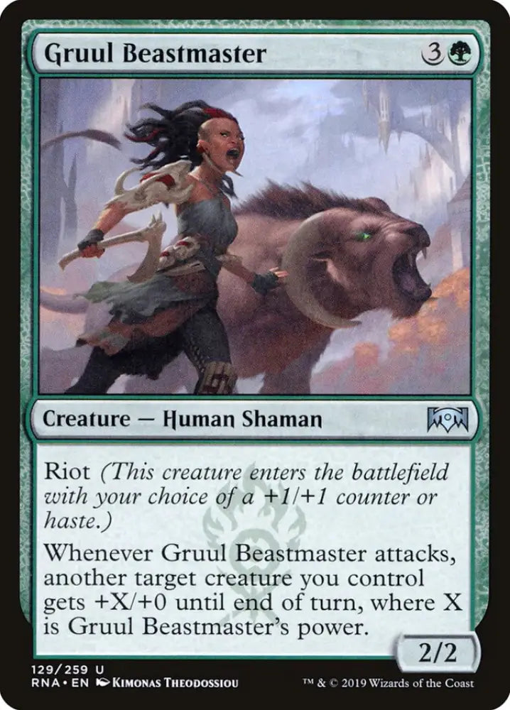 Gruul Beastmaster [Ravnica Allegiance] - MTG Single