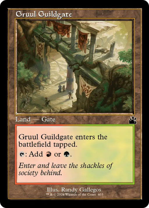 Gruul Guildgate (Retro Frame) [Ravnica Remastered] - MTG Single