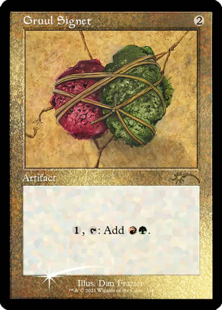 Gruul Signet (Retro) (Foil Etched) [Secret Lair Drop Series] - MTG Single