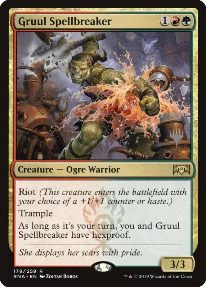 Gruul Spellbreaker (Promo Pack) [Ravnica Allegiance Promos] - MTG Single