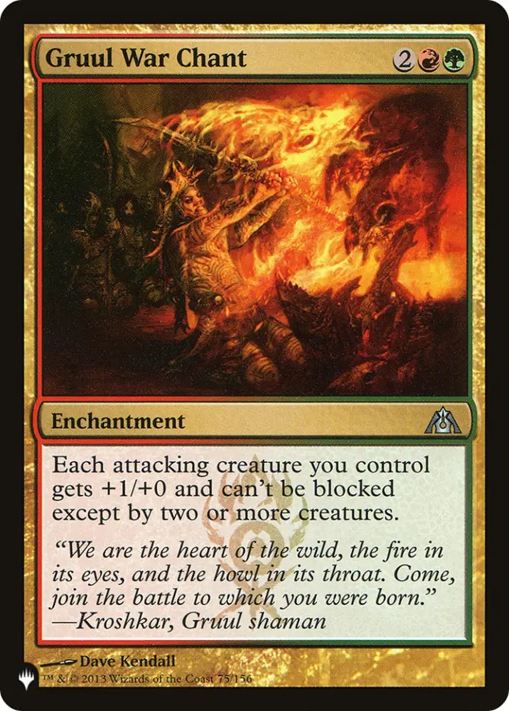 Gruul War Chant [The List] - MTG Single