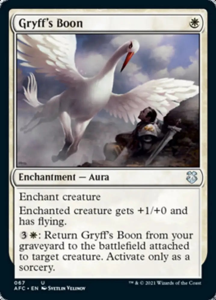 Gryff’s Boon [Dungeons & Dragons: Adventures in the Forgotten Realms Commander] - MTG Single