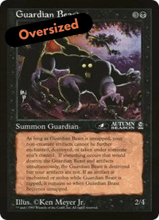 Guardian Beast (4th Place) (Oversized) [Oversize Cards] - MTG Single