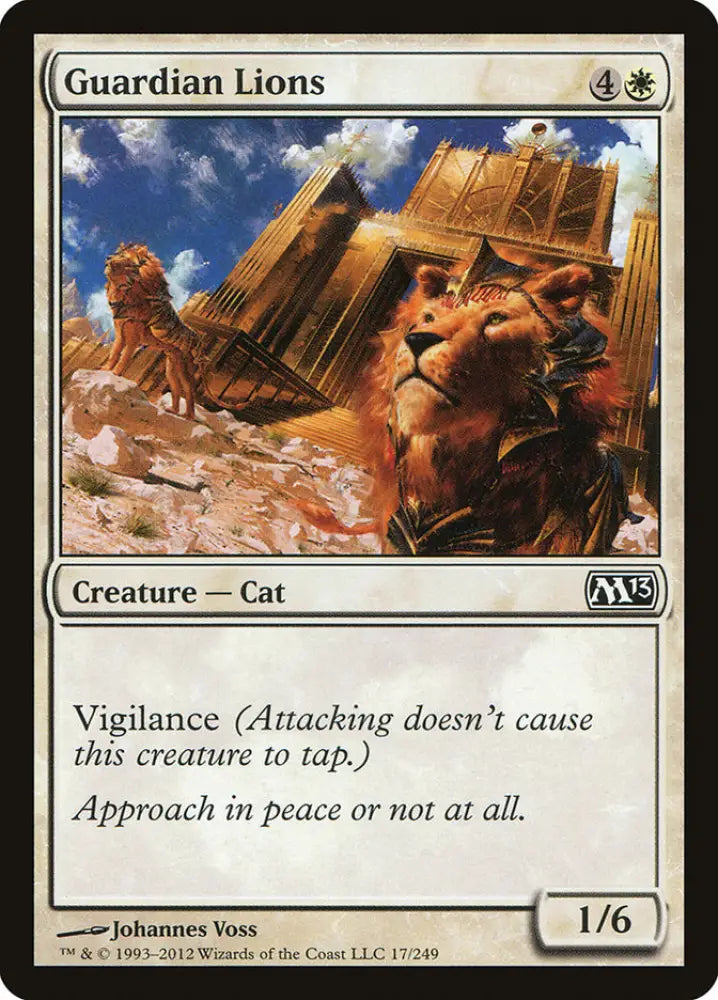 Guardian Lions [Magic 2013] - MTG Single
