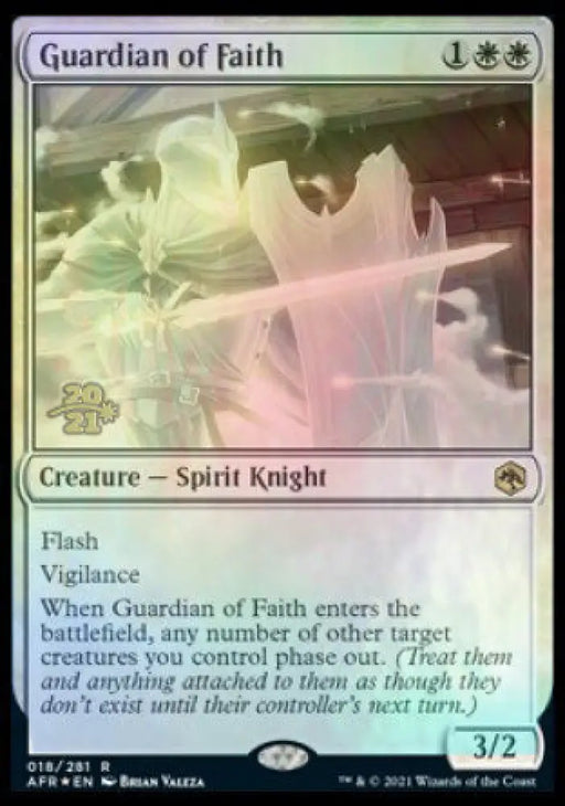 Guardian of Faith [Dungeons & Dragons: Adventures in the Forgotten Realms Prerelease Promos] - MTG Single