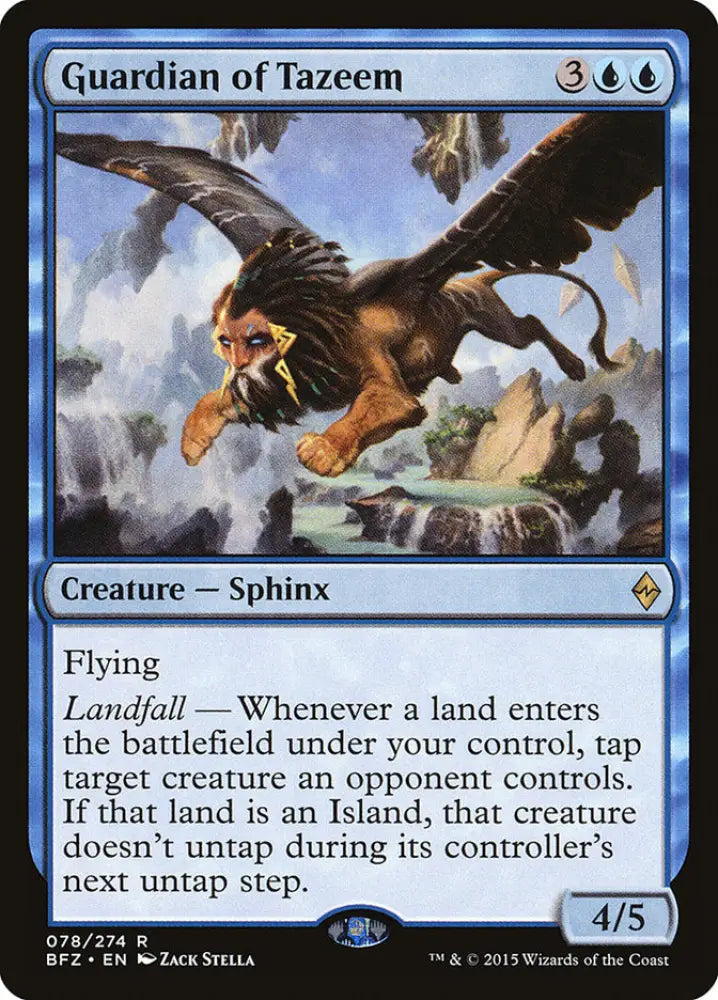 Guardian of Tazeem [Battle for Zendikar] - MTG Single