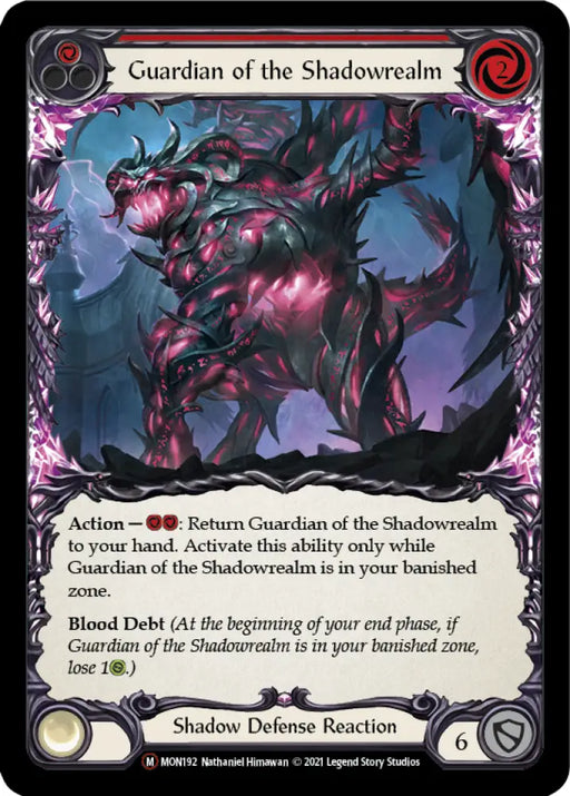 Guardian of the Shadowrealm [Monarch Unlimited] Unlimited Normal - Flesh And Blood Single