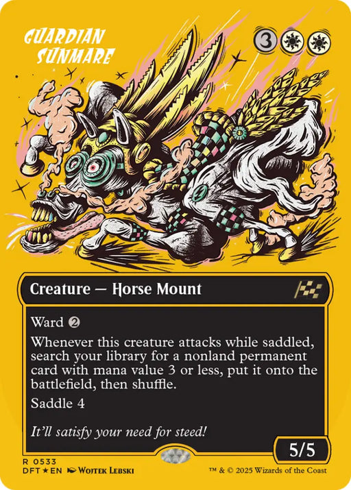 Guardian Sunmare (Borderless) (First-Place Foil) [Aetherdrift] - MTG Single