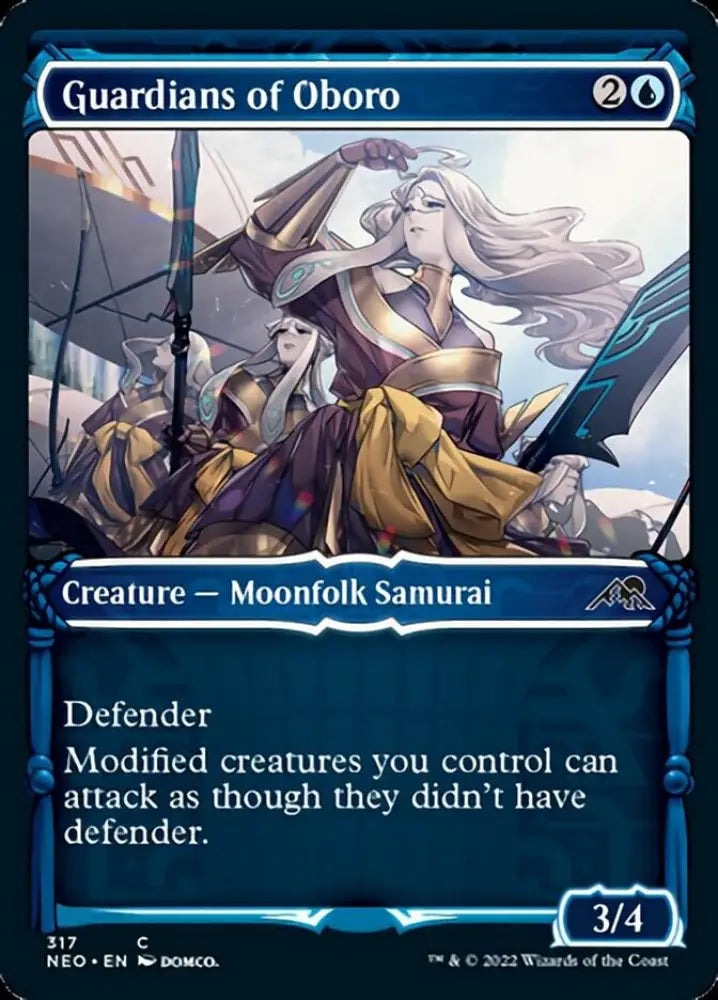 Guardians of Oboro (Showcase Samurai) [Kamigawa: Neon Dynasty] - MTG Single