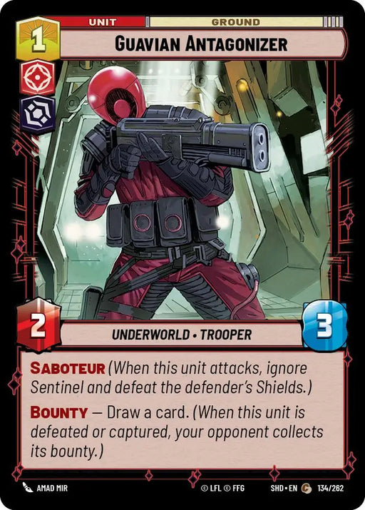 Guavian Antagonizer (134/262) [Shadows of the Galaxy] - Star Wars: Unlimited Single