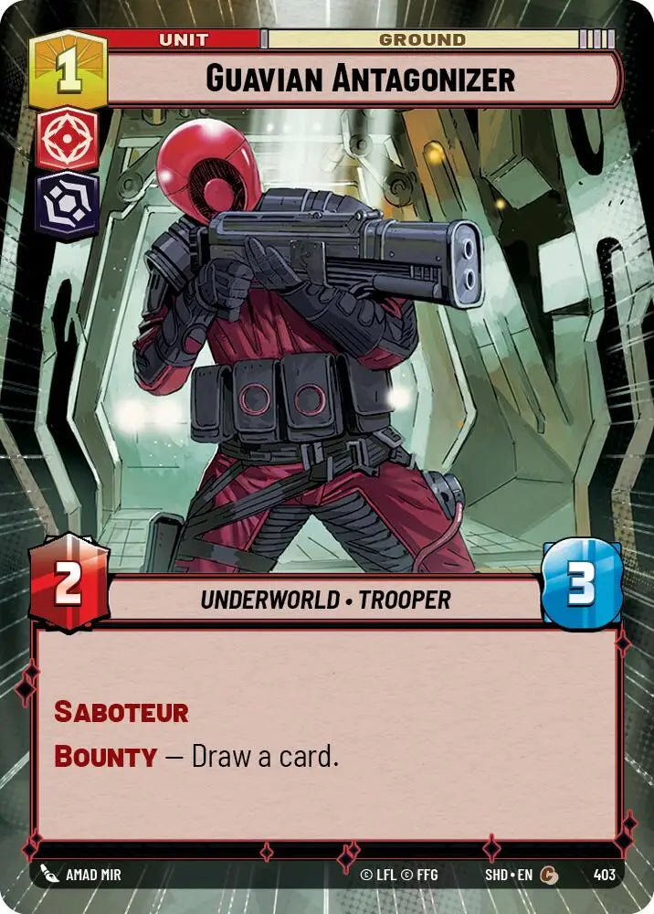 Guavian Antagonizer (Hyperspace) (403) [Shadows of the Galaxy] - Star Wars: Unlimited Single