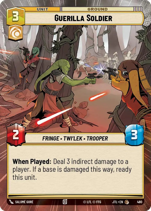 Guerilla Soldier (Hyperspace) (480) [Jump to Lightspeed] - Star Wars: Unlimited Single