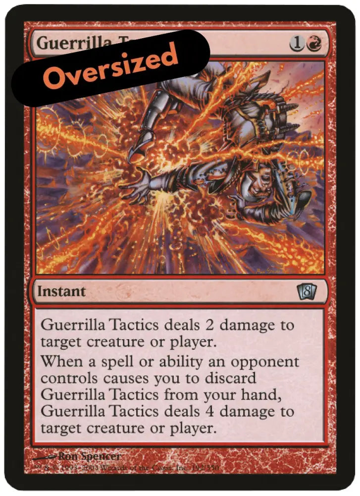 Guerrilla Tactics (Oversized) [Eighth Edition Box Topper] - MTG Single