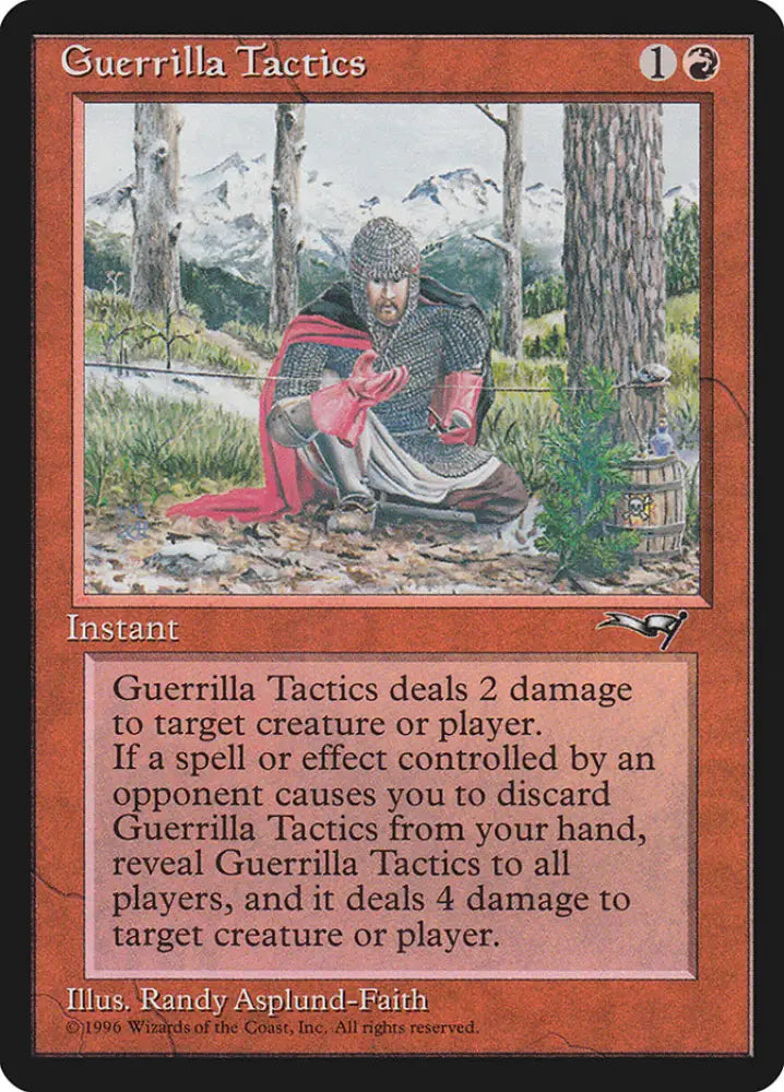 Guerrilla Tactics (Tripwire) [Alliances] - MTG Single