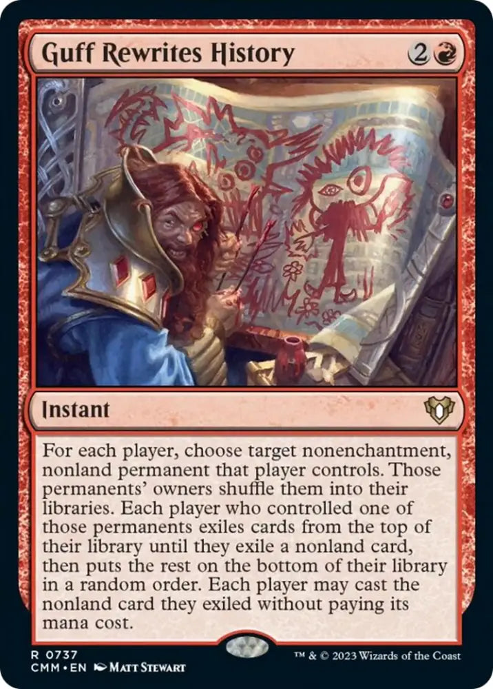 Guff Rewrites History [Commander Masters] - MTG Single