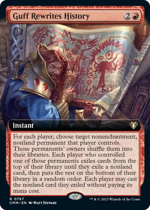 Guff Rewrites History (Extended Art) [Commander Masters] - MTG Single