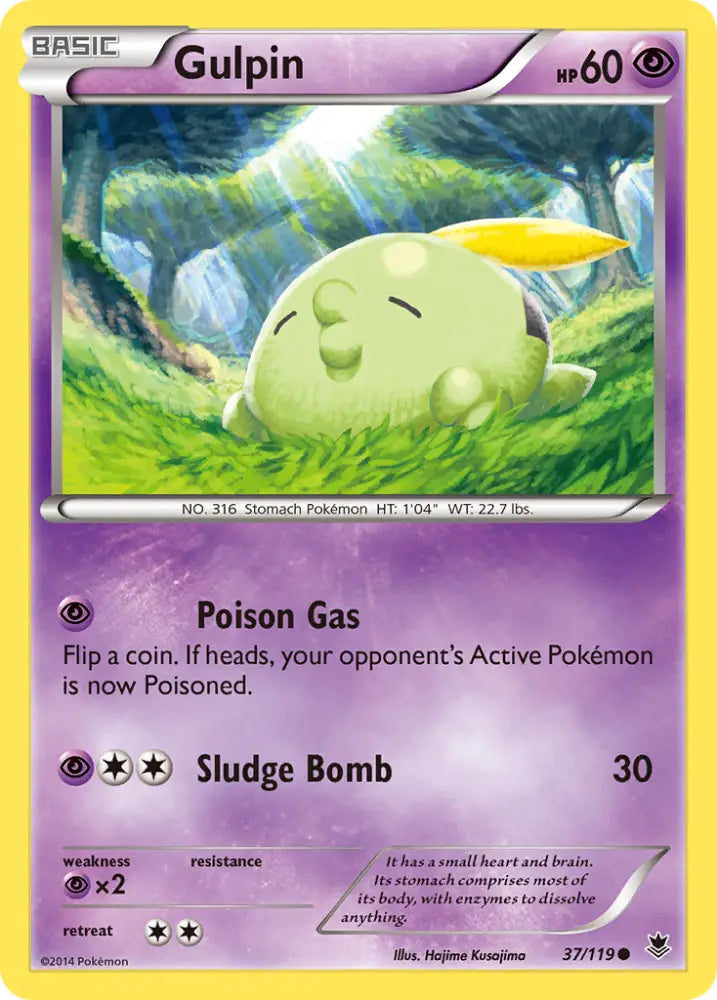 Gulpin (37/119) [XY: Phantom Forces] - Pokemon Single