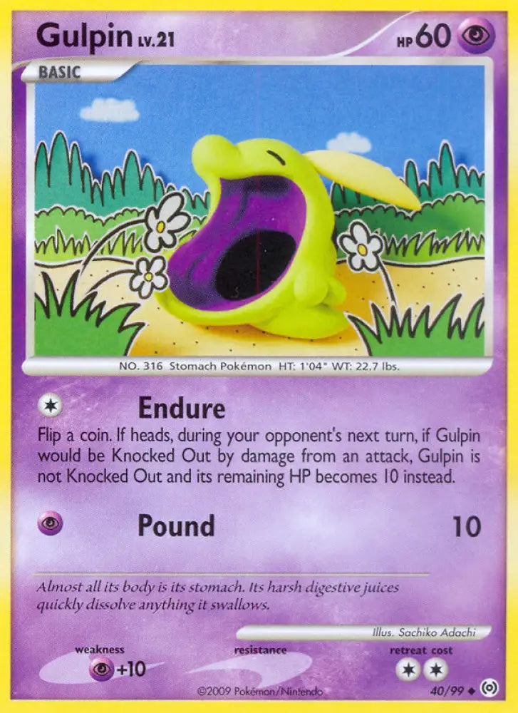 Gulpin (40/99) [Platinum: Arceus] - Pokemon Single