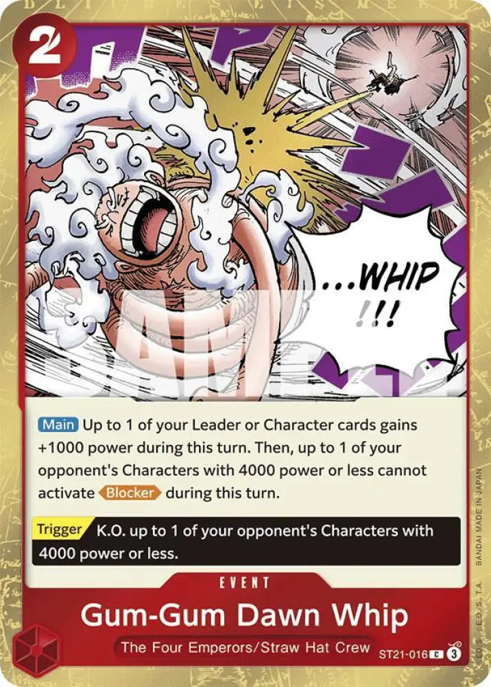 Gum-Gum Dawn Whip (ST21-016) [Starter Deck EX: Gear 5]