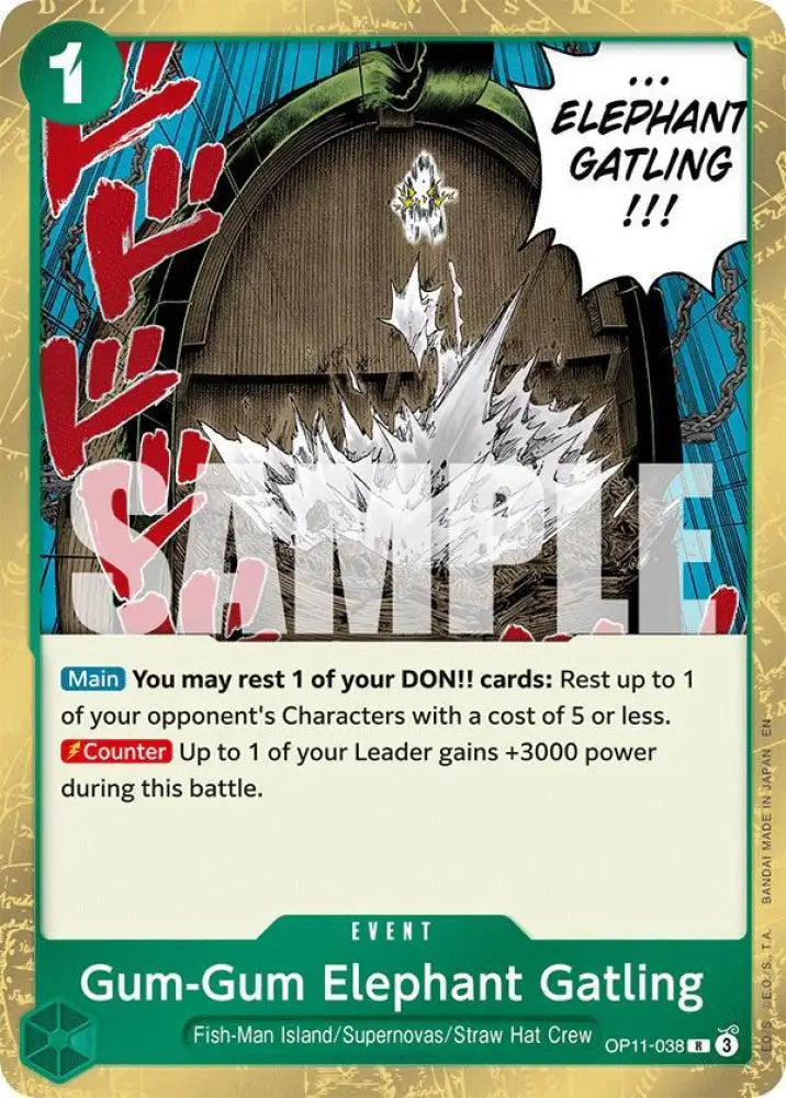 Gum-Gum Elephant Gatling (OP11-038) [A Fist of Divine Speed]