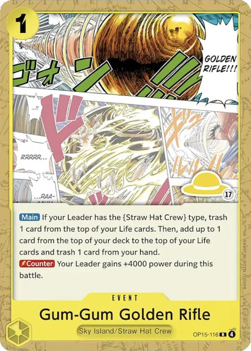 Gum-Gum Golden Rifle (Luffy Deck) (OP15-116) [Set Sail Deck Set]