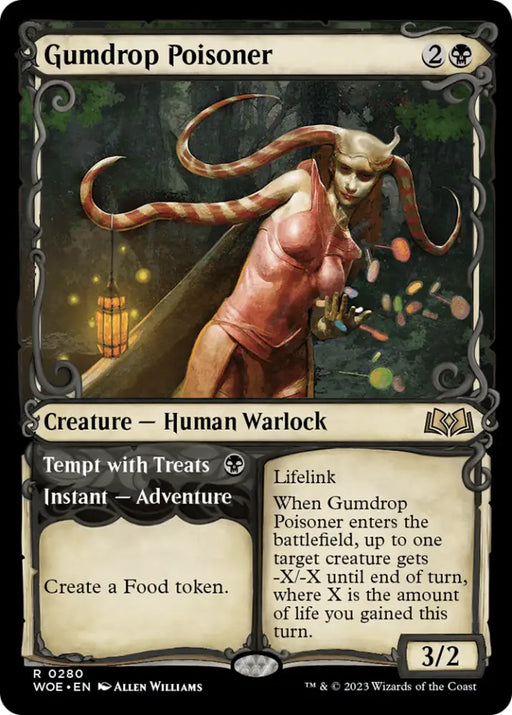 Gumdrop Poisoner // Tempt with Treats (Showcase) [Wilds of Eldraine] - MTG Single