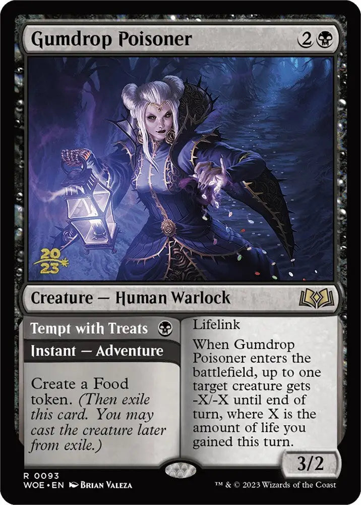 Gumdrop Poisoner // Tempt with Treats [Wilds of Eldraine Prerelease Promos] - MTG Single
