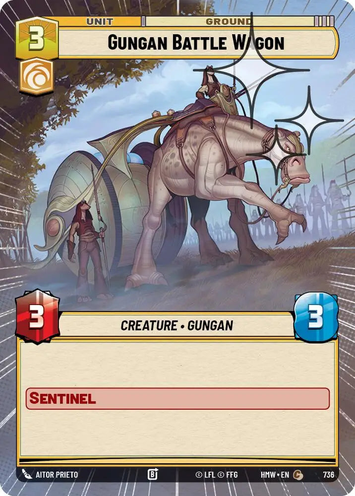 Gungan Battle Wagon (Hyperspace Foil) (736) [Homeworlds]