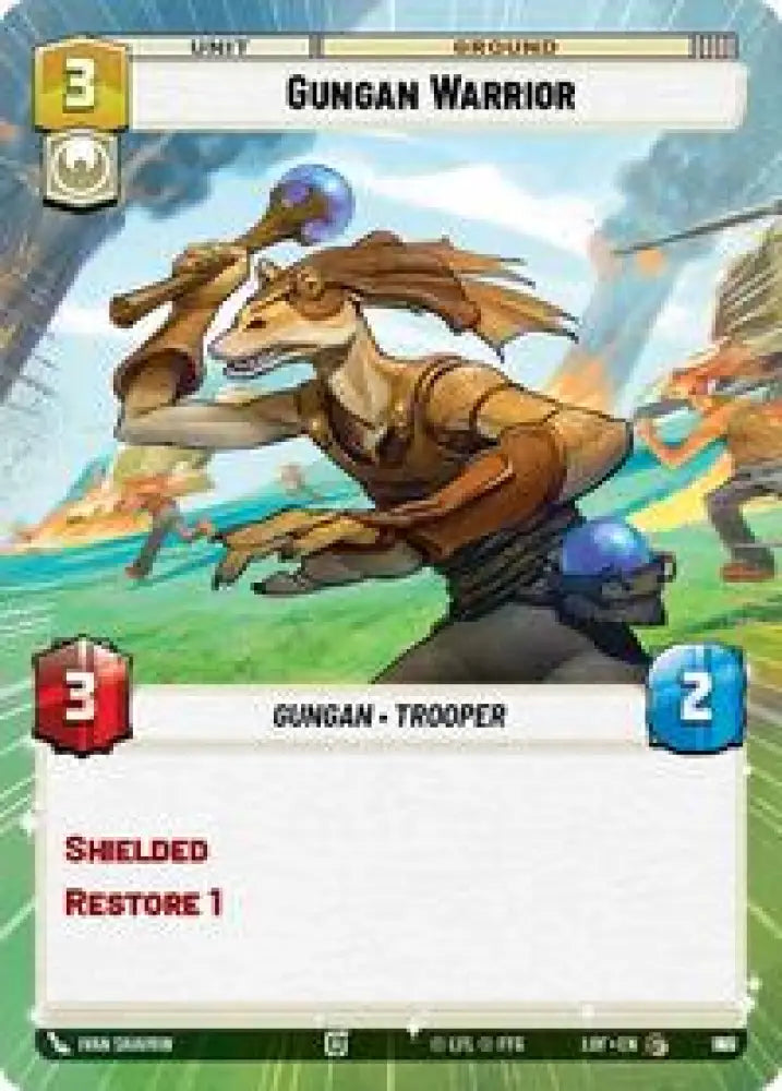 Gungan Warrior (Hyperspace Foil) (987) [Legends of the Force]