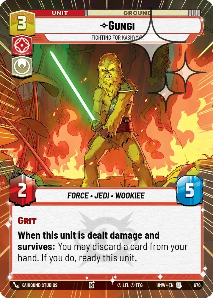 Gungi - Fighting for Kashyyyk (Hyperspace Foil) (676) [Homeworlds]