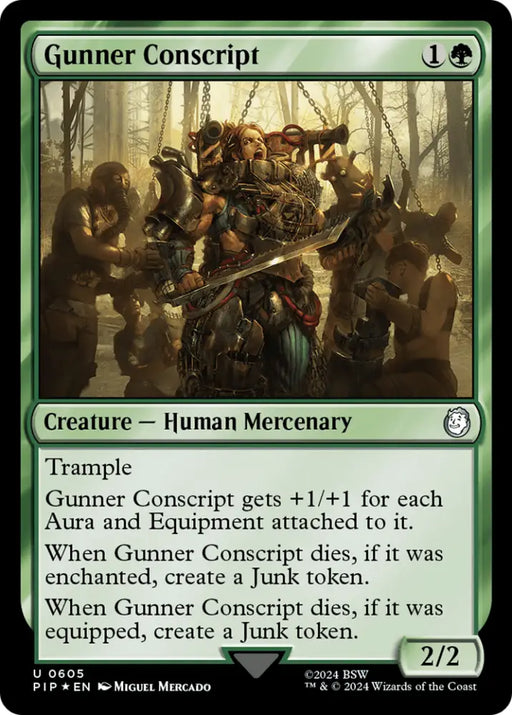 Gunner Conscript (Surge Foil) [Fallout] - MTG Single