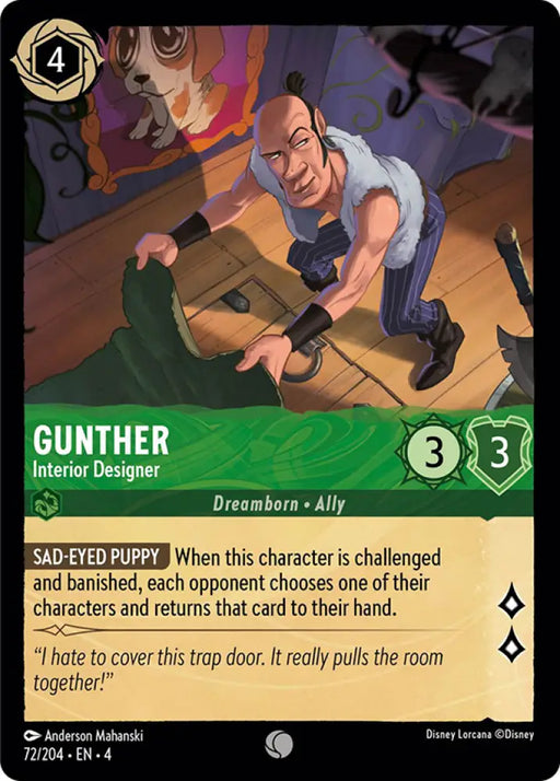 Gunther - Interior Designer (72/204) [Ursula’s Return] - Lorcana Single