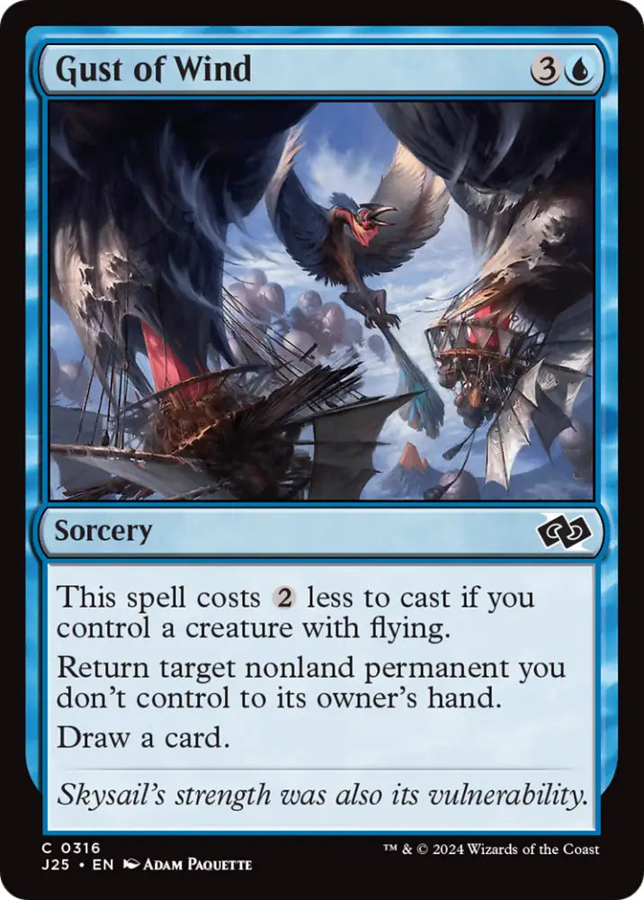Gust of Wind [Foundations Jumpstart] - MTG Single