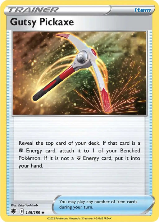 Gutsy Pickaxe (145/189) [Sword & Shield: Astral Radiance] - Pokemon Single