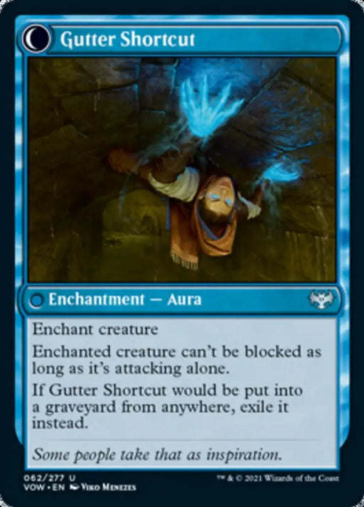 Gutter Skulker // Gutter Shortcut [Innistrad: Crimson Vow] - MTG Single