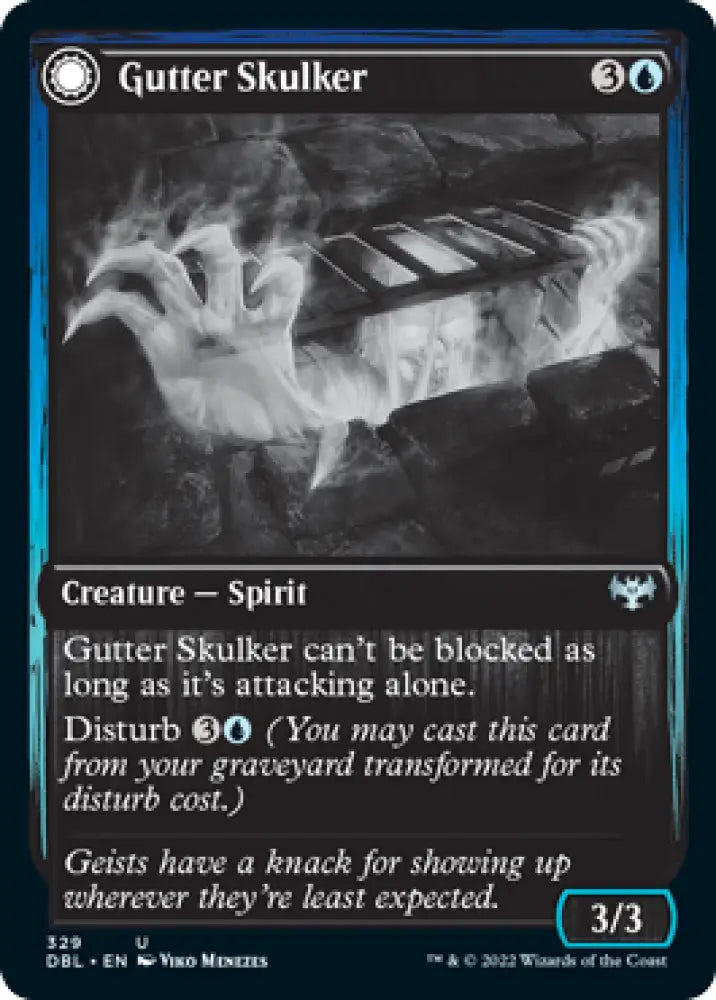Gutter Skulker // Gutter Shortcut [Innistrad: Double Feature] - MTG Single