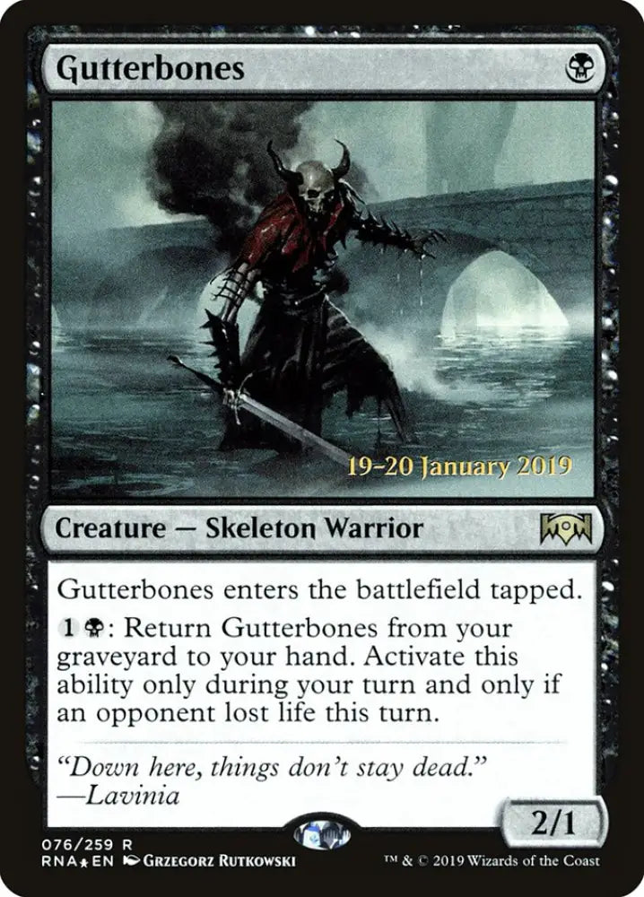 Gutterbones [Ravnica Allegiance Prerelease Promos] - MTG Single