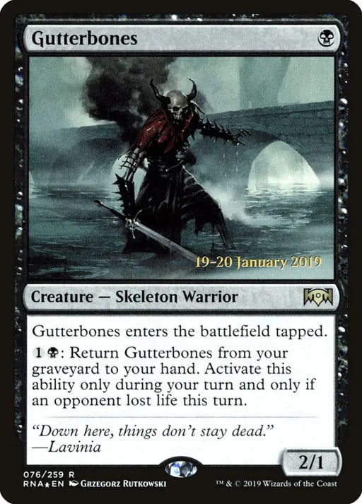 Gutterbones [Ravnica Allegiance Prerelease Promos] - MTG Single
