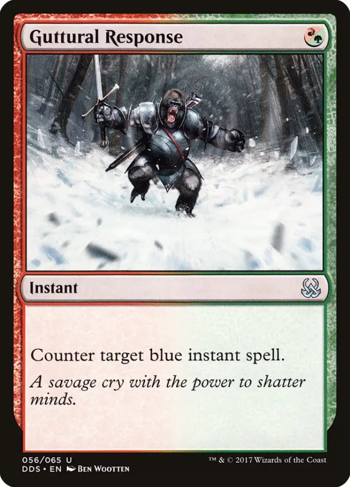 Guttural Response [Duel Decks: Mind vs. Might] - MTG Single