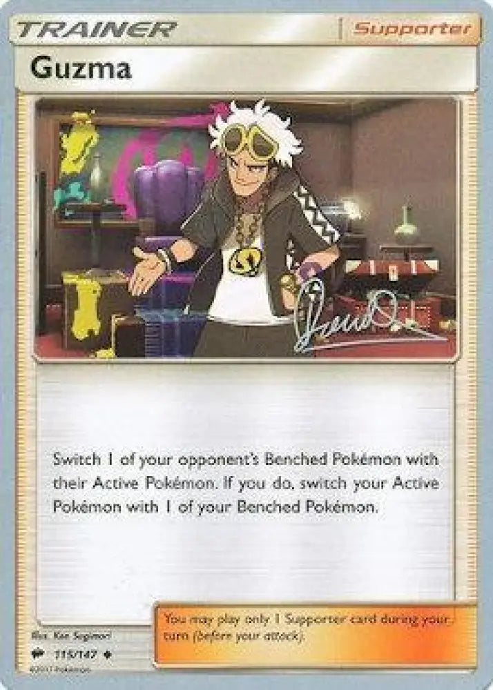 Guzma (115/147) (Infinite Force - Diego Cassiraga) [World Championships 2017] - Pokemon Single