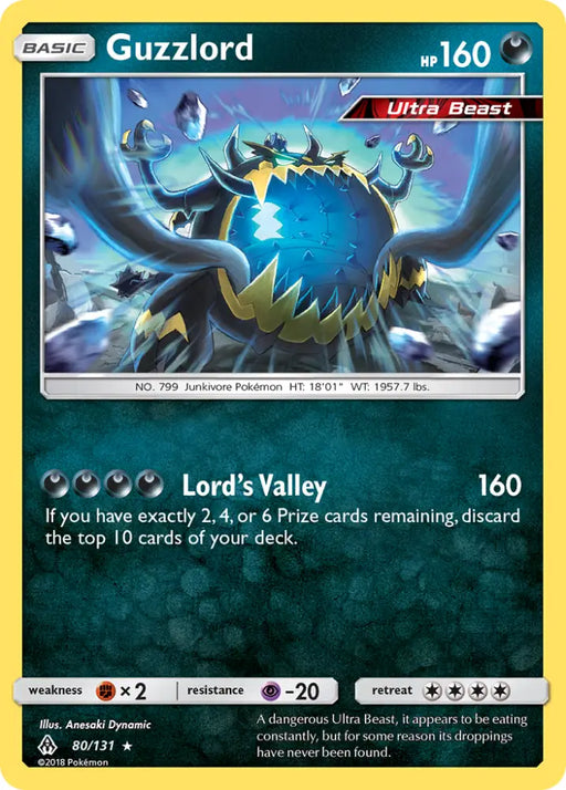 Guzzlord (80/131) [Sun & Moon: Forbidden Light] - Pokemon Single